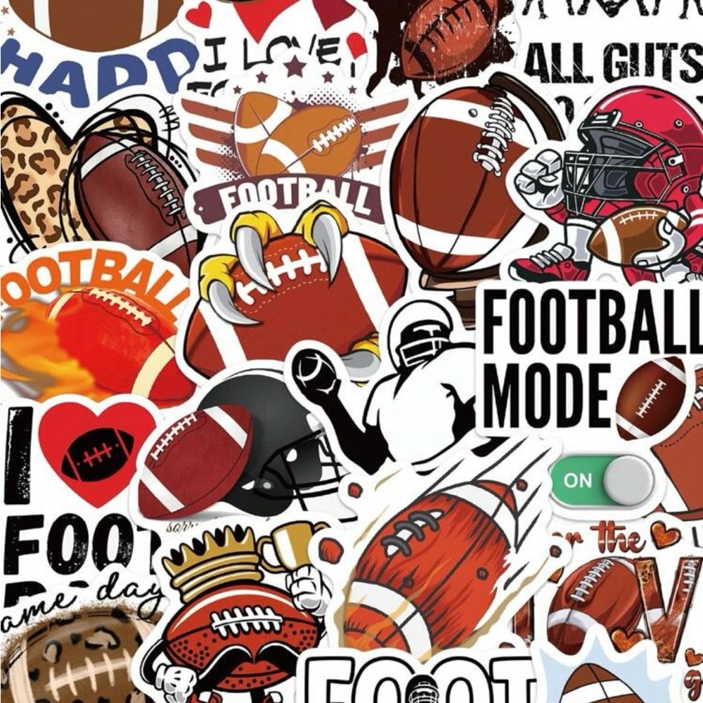 50 American Football Sticker Pack